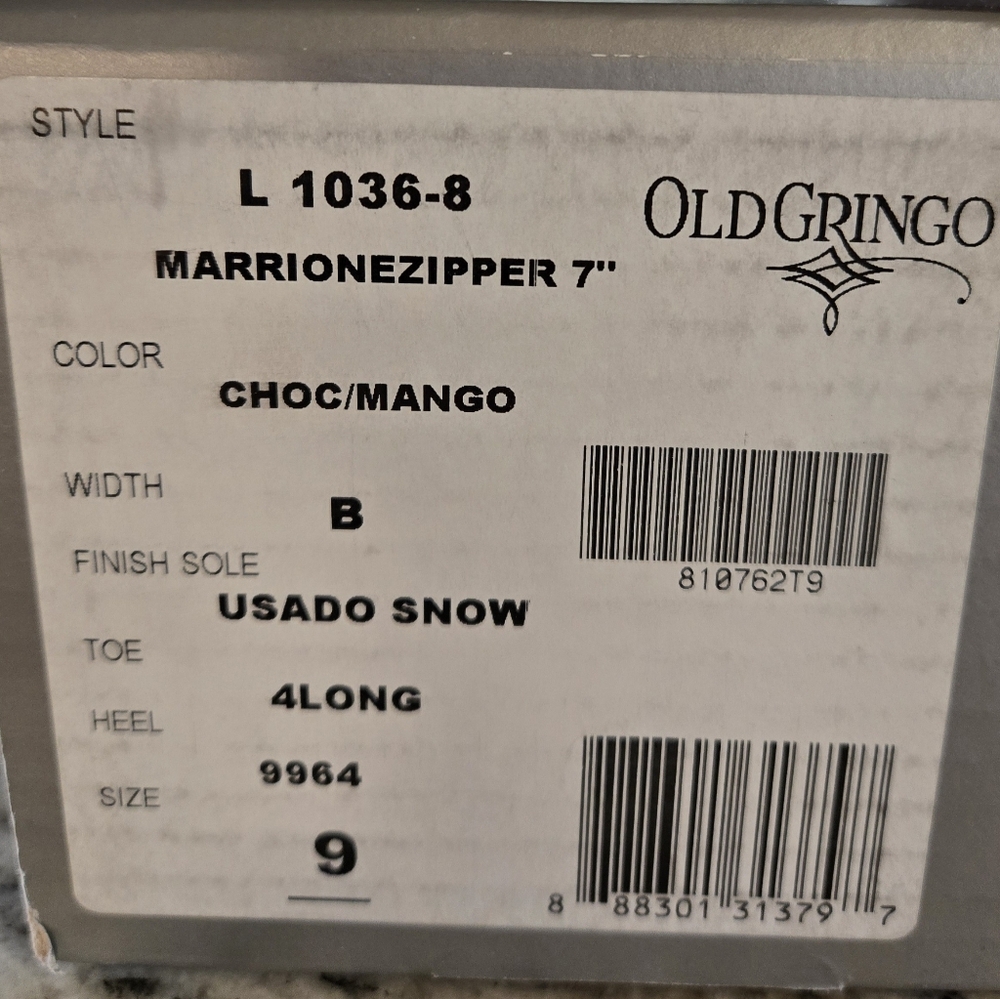 Old Gringo Marionne Size 9 - Picture 6 of 6